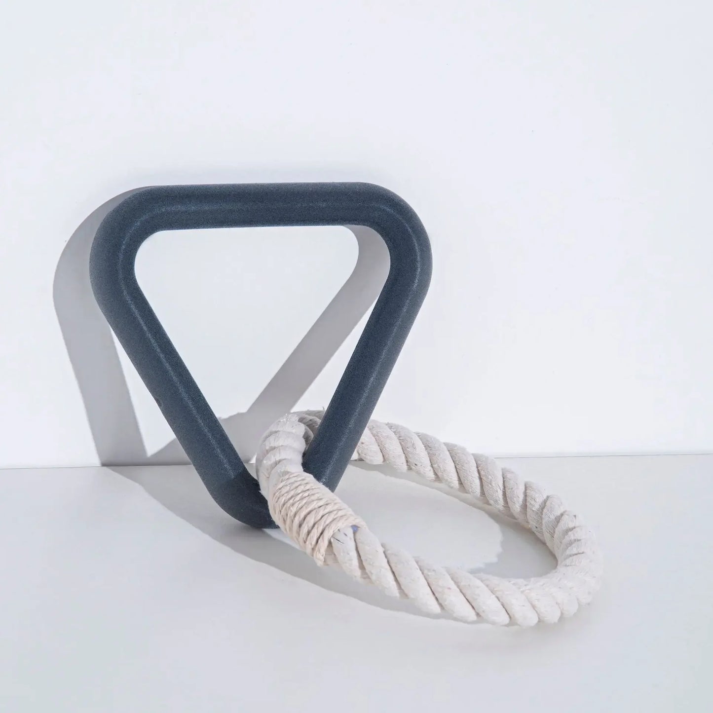 Durable Triangle TPR Cotton Rope Chew Toy for Dogs - Perfect for Tug of War and Dental Care