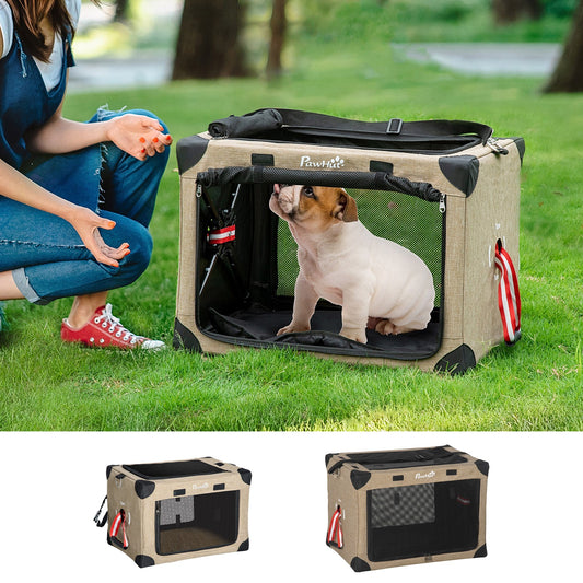 One-Step Foldable Cat Carrier Portable Dog Bag with Cushion for Small Dogs