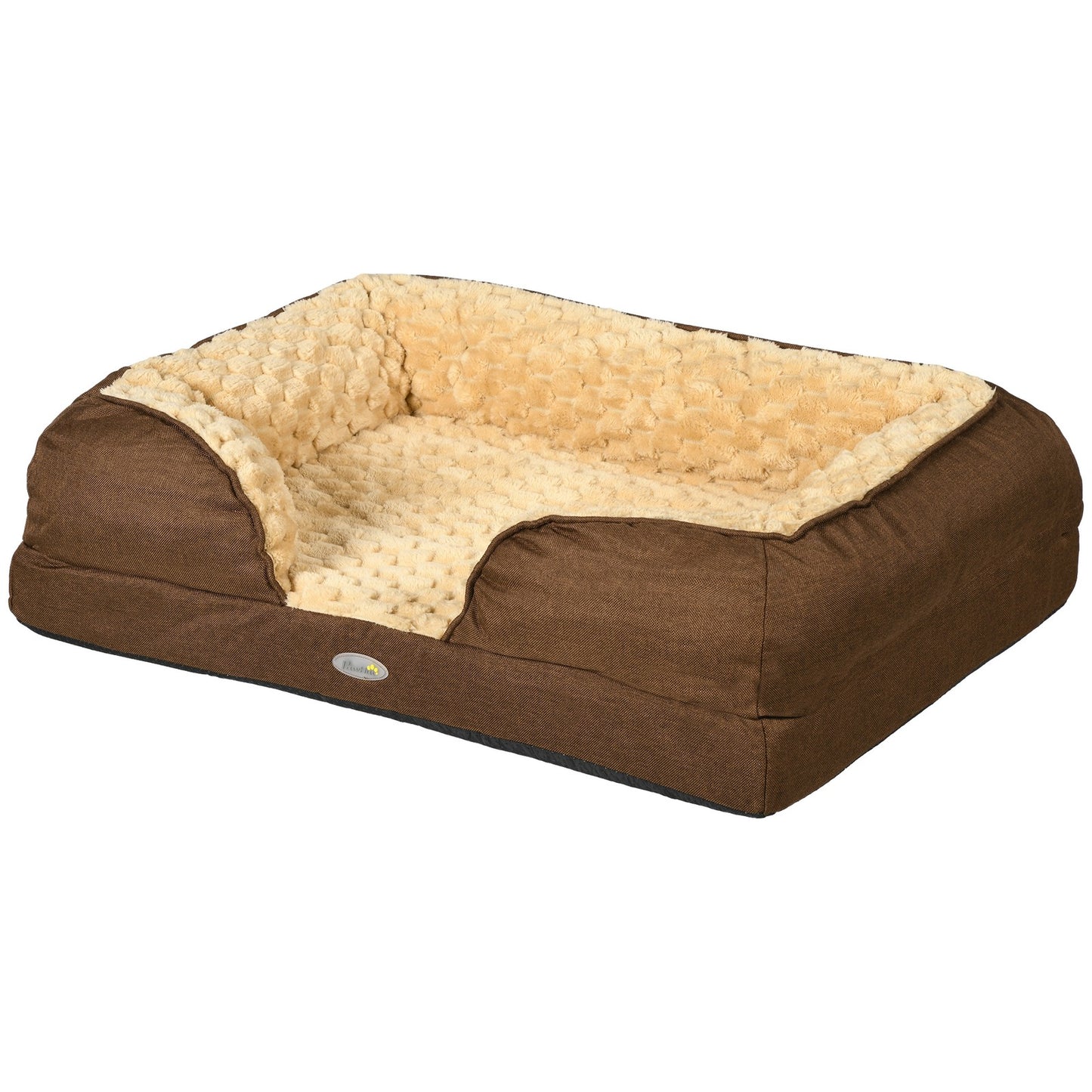 Pawhut Dog Bed Calming Pet Bed Dog Mattress for Small Dogs - Brown