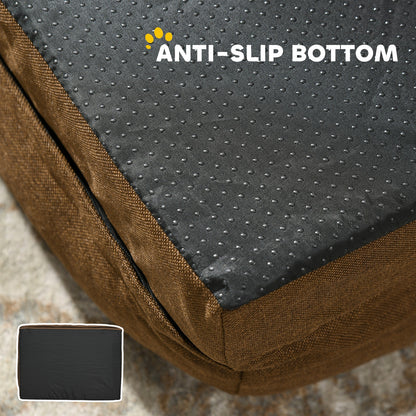 Pawhut Dog Bed Calming Pet Bed Dog Mattress for Large Dogs - Brown