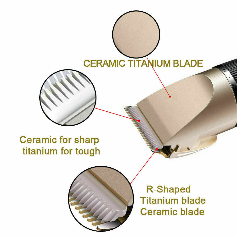 Electric Pet Hair Clippers Trimmer Cat Dog Grooming Shaver Kit Cordless Quiet