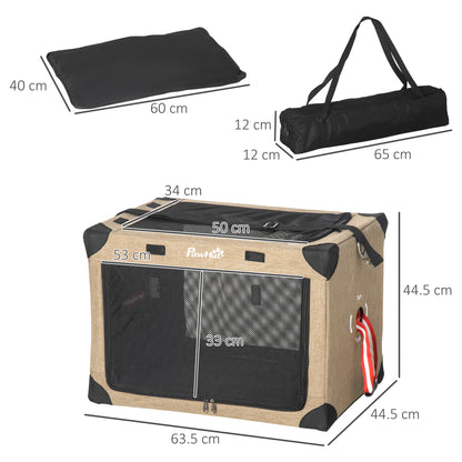 One-Step Foldable Cat Carrier Portable Dog Bag with Cushion for Small Dogs