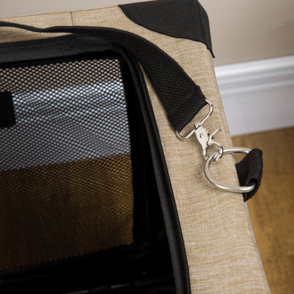 One-Step Foldable Cat Carrier Portable Dog Bag with Cushion for Small Dogs