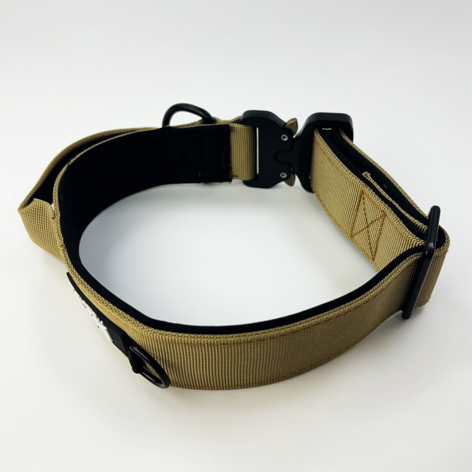 Hugglepets Tactical K9 Dog Collar Endurance Adjustable Heavy Duty Control Handle