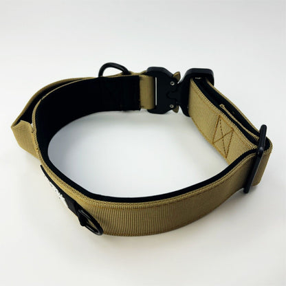 Hugglepets Tactical K9 Dog Collar Endurance Adjustable Heavy Duty Control Handle