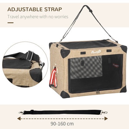 One-Step Foldable Cat Carrier Portable Dog Bag with Cushion for Small Dogs
