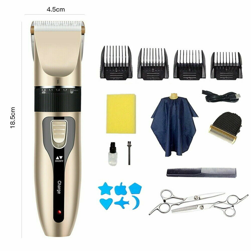 Electric Pet Hair Clippers Trimmer Cat Dog Grooming Shaver Kit Cordless Quiet