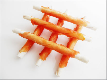 Dried Dog Treats Rawhide Soft Chicken Jerky Beef Twists Chew Treats Dogs Natural