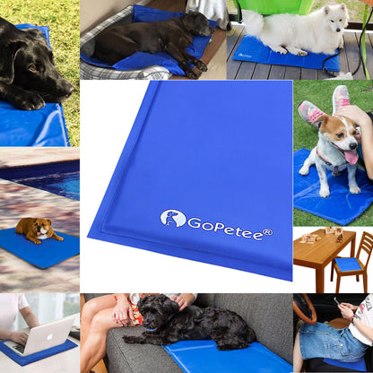 M-XXL Pet Self Cooling Mat Gel Pad Summer Cool Bed Mattress Heat Relief Dog Cats