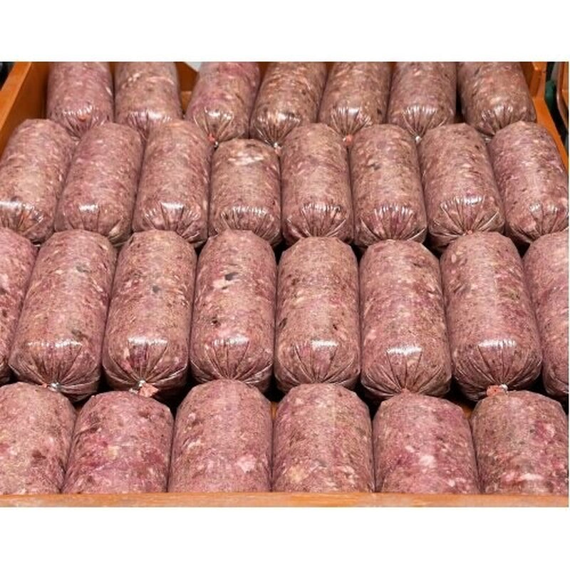 Dog Food Frozen DUCK Mince 28 X 500G Chub'S 14Kg Box. BARF RAW DIET Delivered