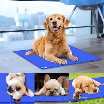 M-XXL Pet Self Cooling Mat Gel Pad Summer Cool Bed Mattress Heat Relief Dog Cats