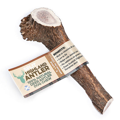 Dog Antler Chews HIGHLAND 100% Natural Deer Antler Split Dental Healthy Treats