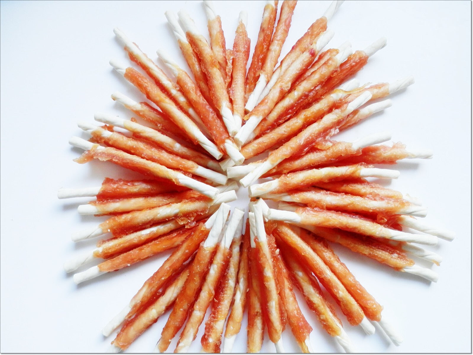 Dried Dog Treats Rawhide Soft Chicken Jerky Beef Twists Chew Treats Dogs Natural