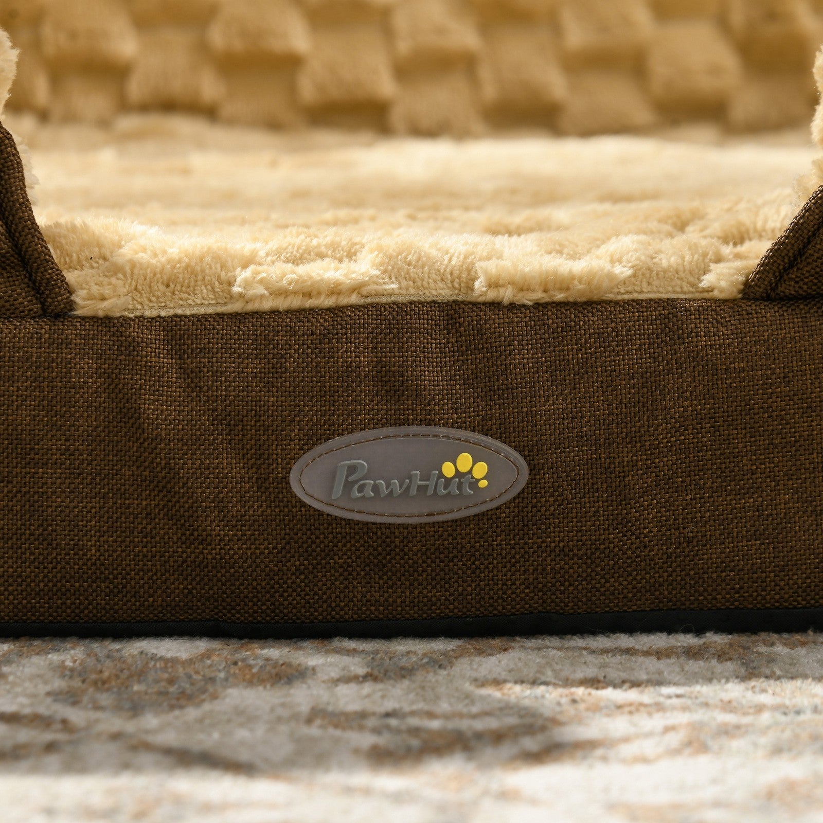 Pawhut Dog Bed Calming Pet Bed Dog Mattress for Small Dogs - Brown