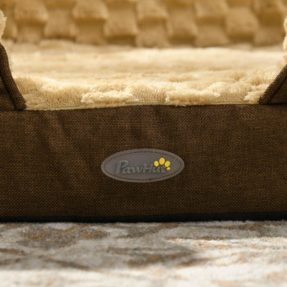 Pawhut Dog Bed Calming Pet Bed Dog Mattress for Small Dogs - Brown