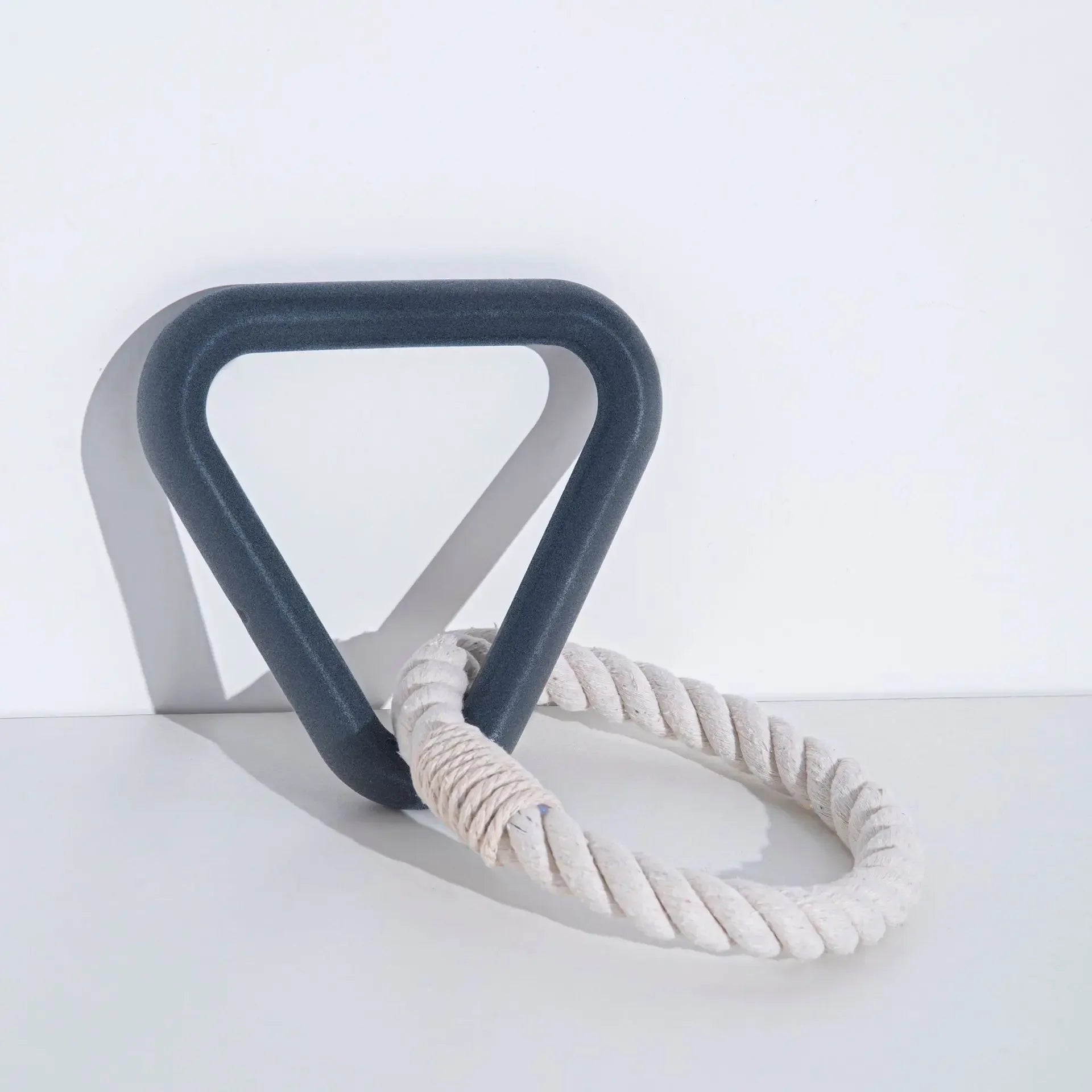 Durable Triangle TPR Cotton Rope Chew Toy for Dogs - Perfect for Tug of War and Dental Care