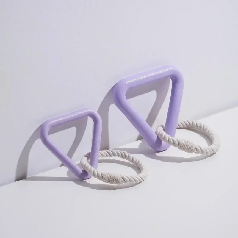 Durable Triangle TPR Cotton Rope Chew Toy for Dogs - Perfect for Tug of War and Dental Care