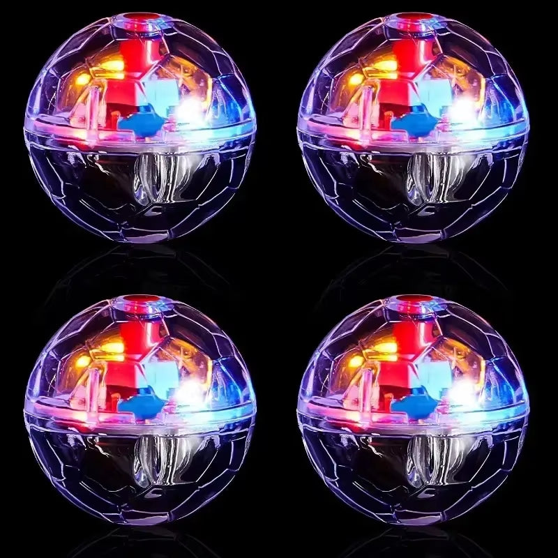 Exciting Interactive LED Cat Ball Toy - Motion-Activated Flashing Balls for Playful Pets