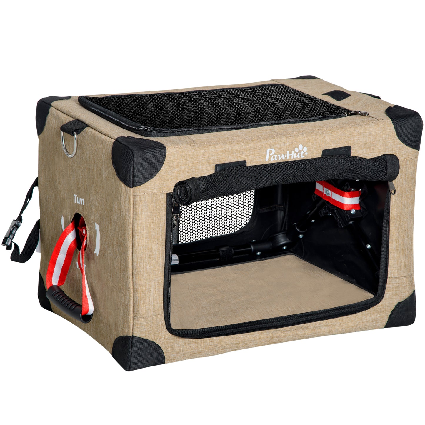 One-Step Foldable Cat Carrier Portable Dog Bag with Cushion for Small Dogs