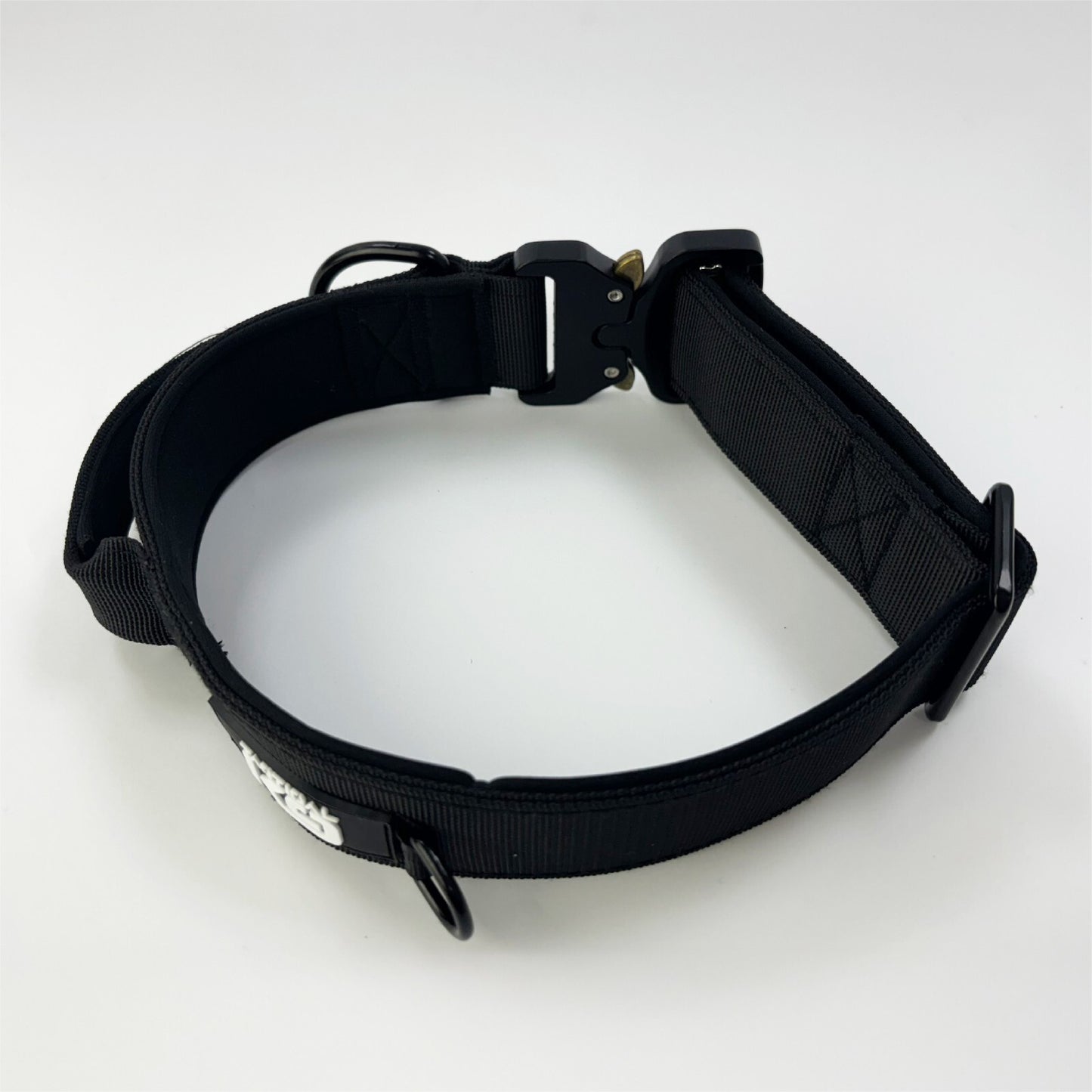 Hugglepets Tactical K9 Dog Collar Endurance Adjustable Heavy Duty Control Handle