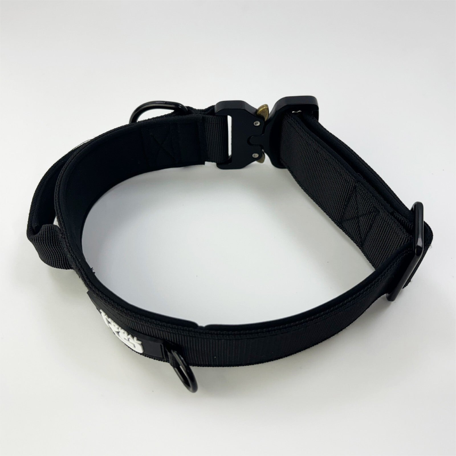 Hugglepets Tactical K9 Dog Collar Endurance Adjustable Heavy Duty Control Handle