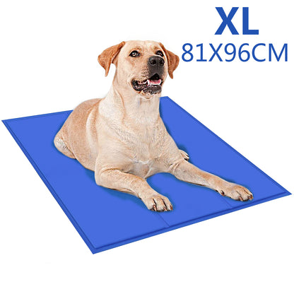 M-XXL Pet Self Cooling Mat Gel Pad Summer Cool Bed Mattress Heat Relief Dog Cats
