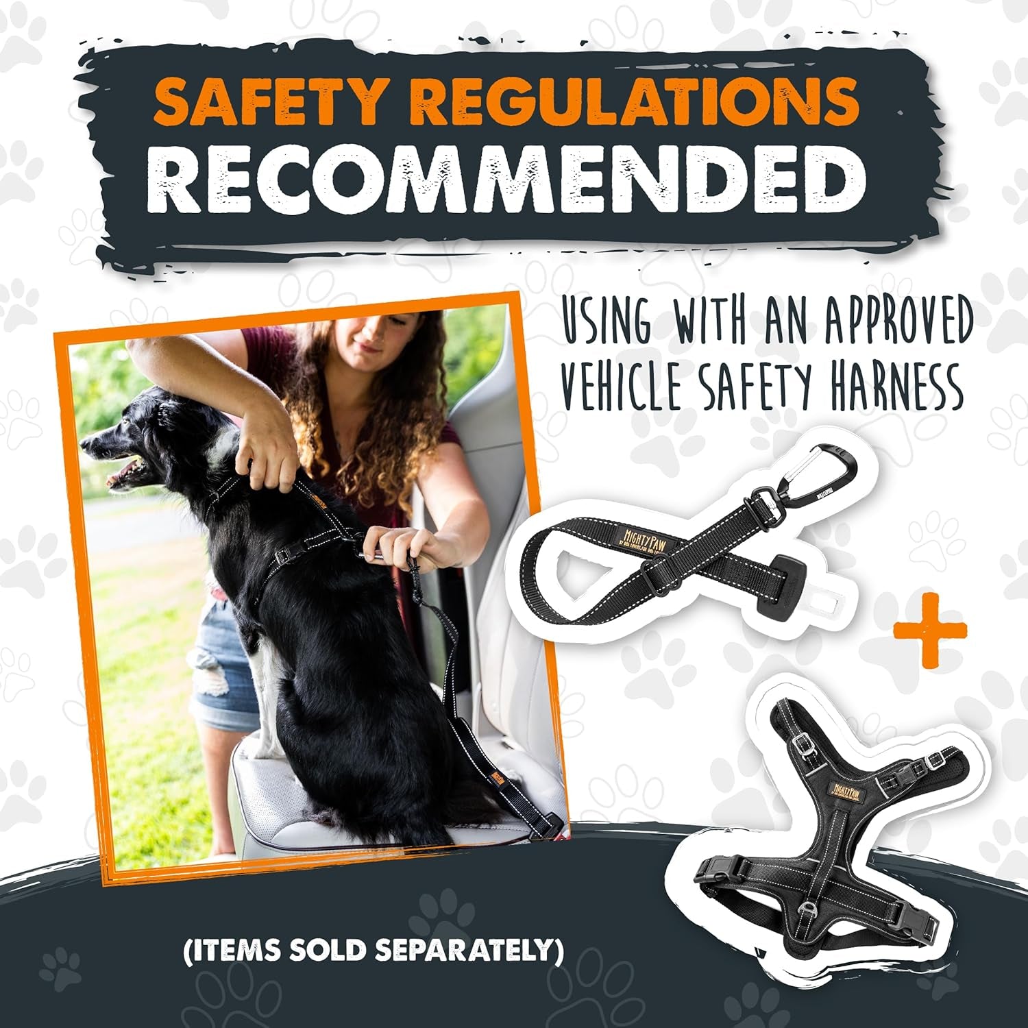 Universal Dog Car Seat Belt - Premium Safety Harness with Adjustable Strap & All-Metal Hardware for Ultimate Pet Security (Black)