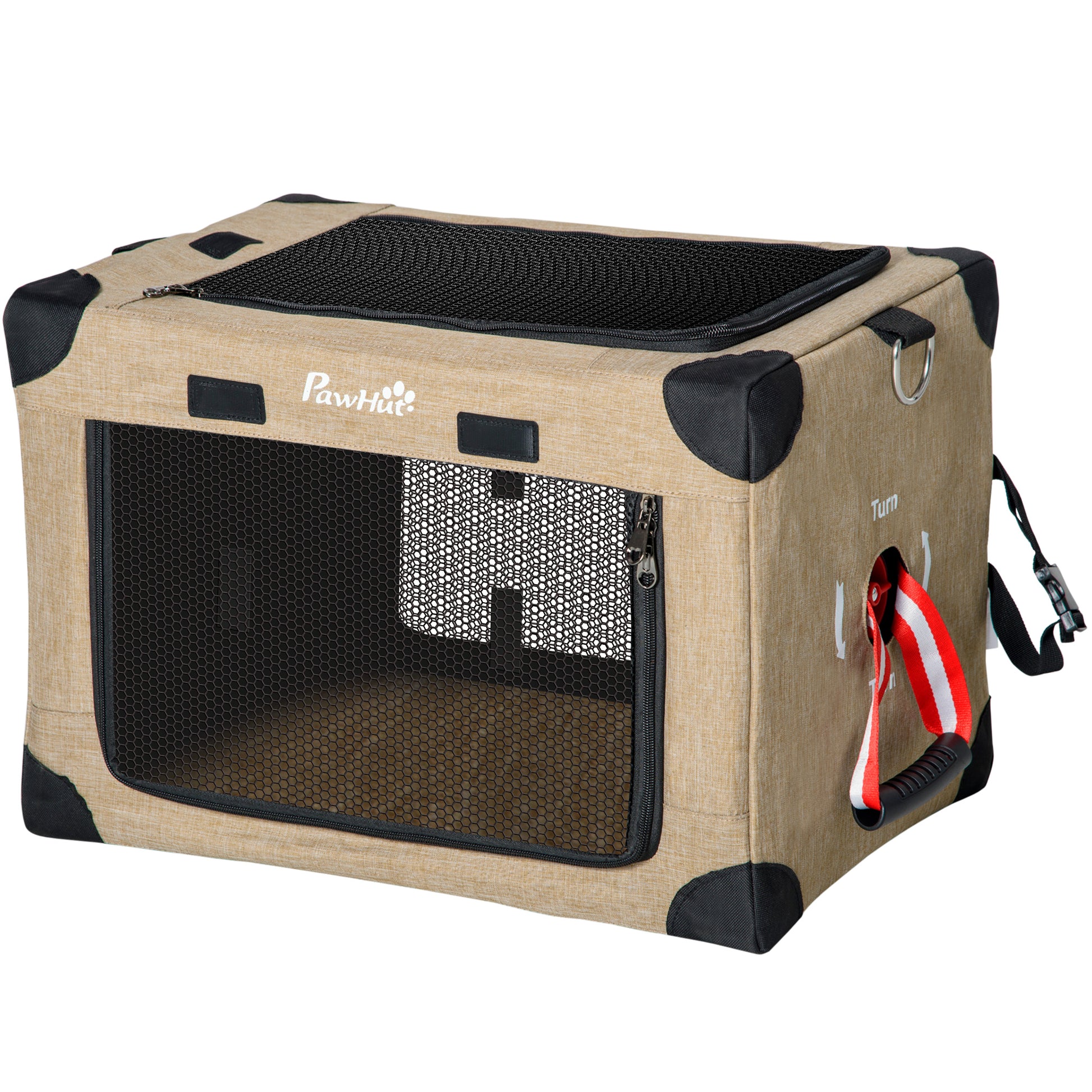 One-Step Foldable Cat Carrier Portable Dog Bag with Cushion for Small Dogs