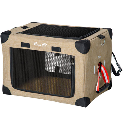 One-Step Foldable Cat Carrier Portable Dog Bag with Cushion for Small Dogs