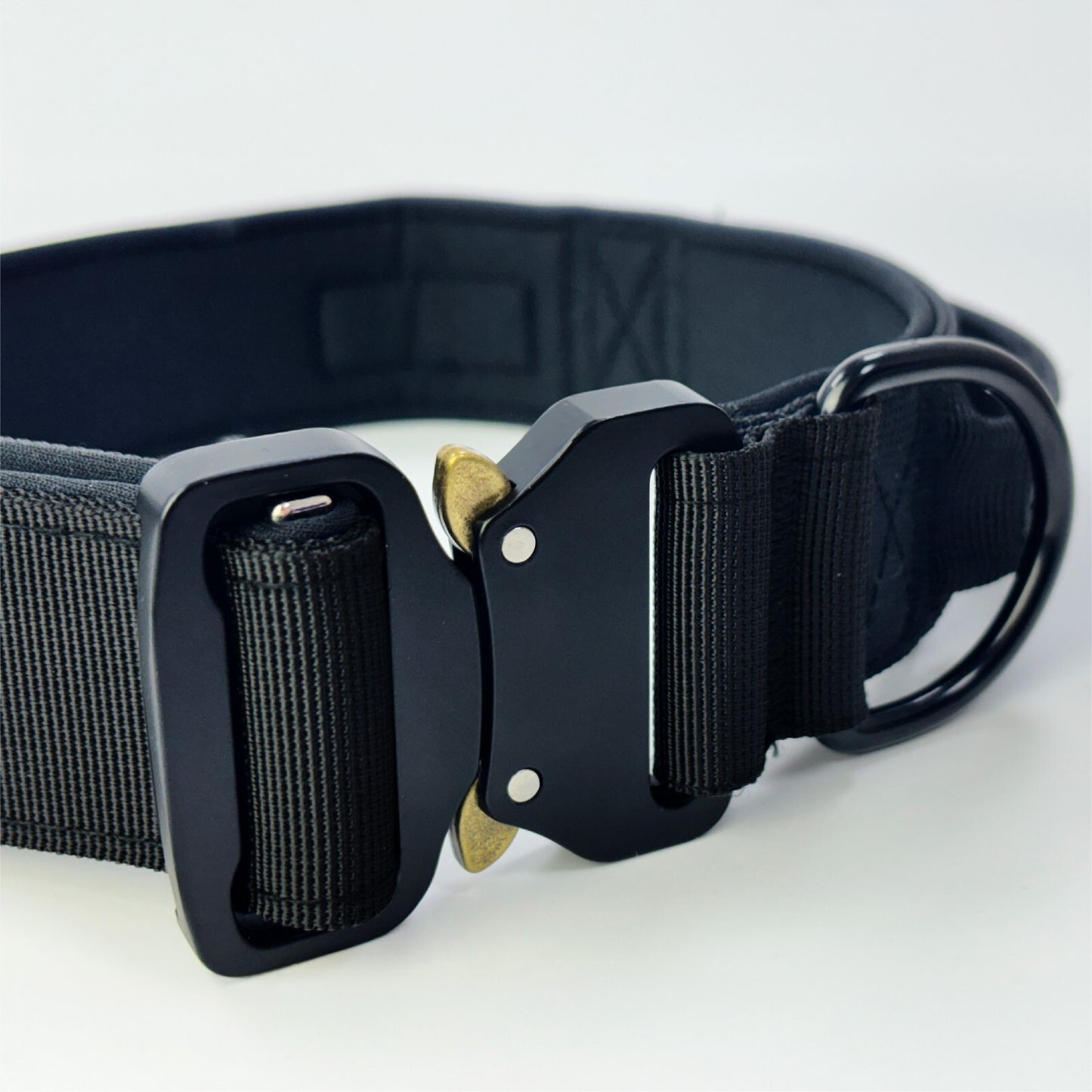 Hugglepets Tactical K9 Dog Collar Endurance Adjustable Heavy Duty Control Handle