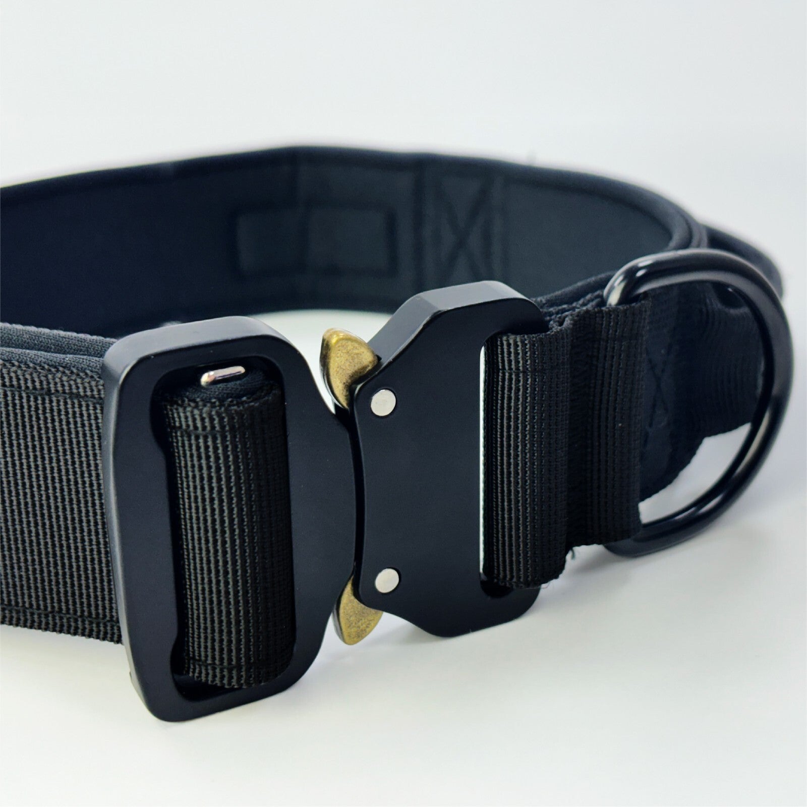 Hugglepets Tactical K9 Dog Collar Endurance Adjustable Heavy Duty Control Handle