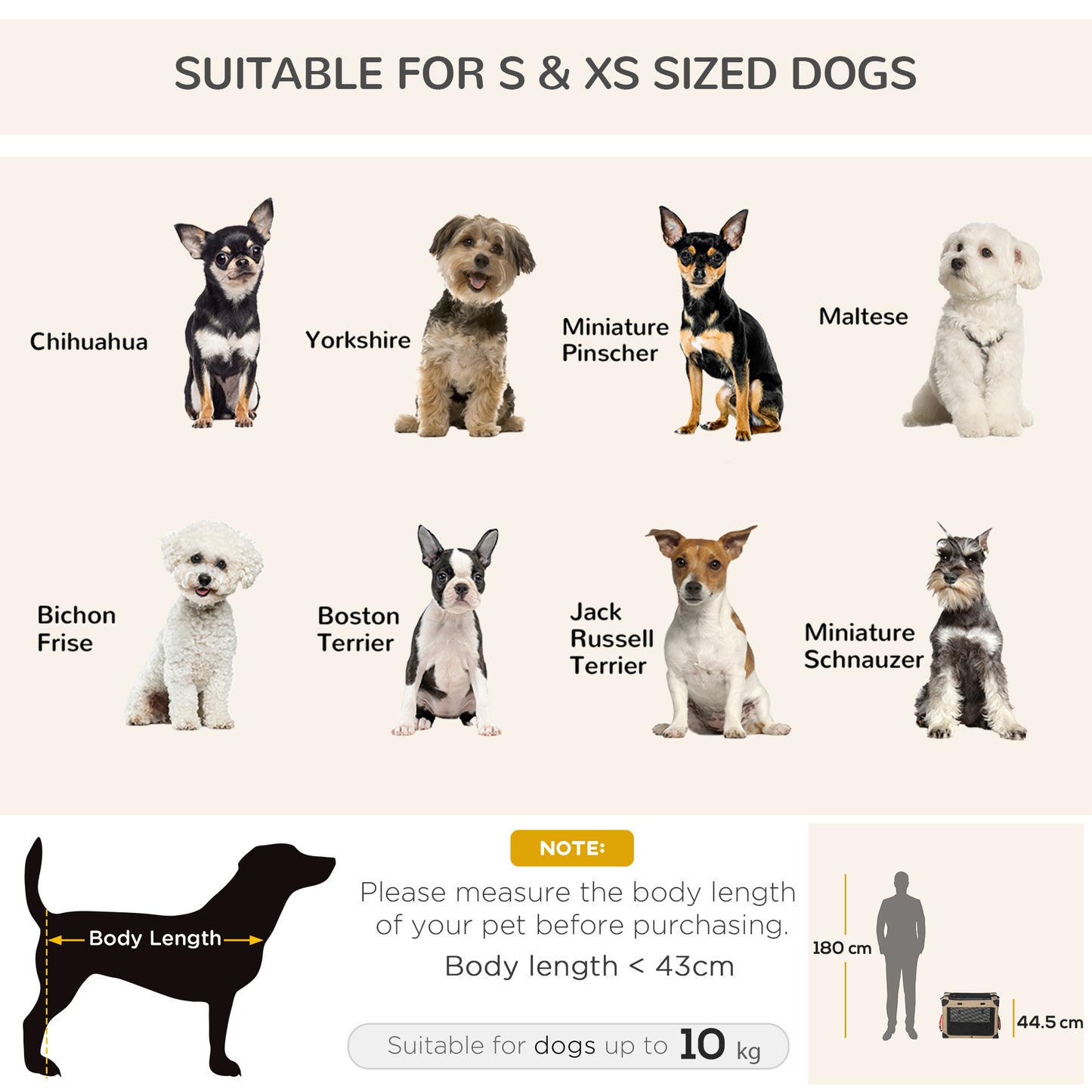 One-Step Foldable Cat Carrier Portable Dog Bag with Cushion for Small Dogs