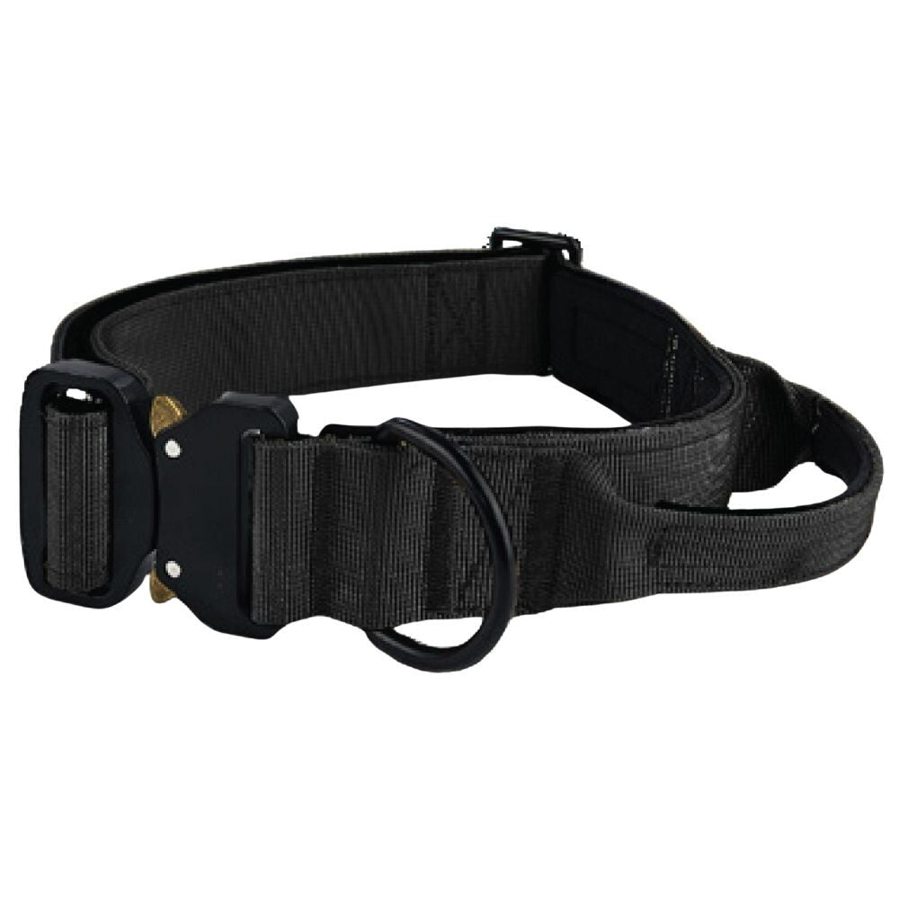 Hugglepets Tactical K9 Dog Collar Endurance Adjustable Heavy Duty Control Handle