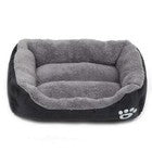 Luxurious Soft Fleece Dog Bed and Cat Cushion - Washable, Portable, and Comforting Pet Basket for All Sizes