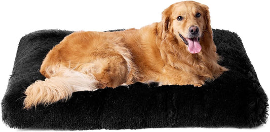 Premium Soft Plush Dog Bed - Large Size Pet Cushion for Crate, Machine Washable and Cozy Mattress for Dogs and Cats