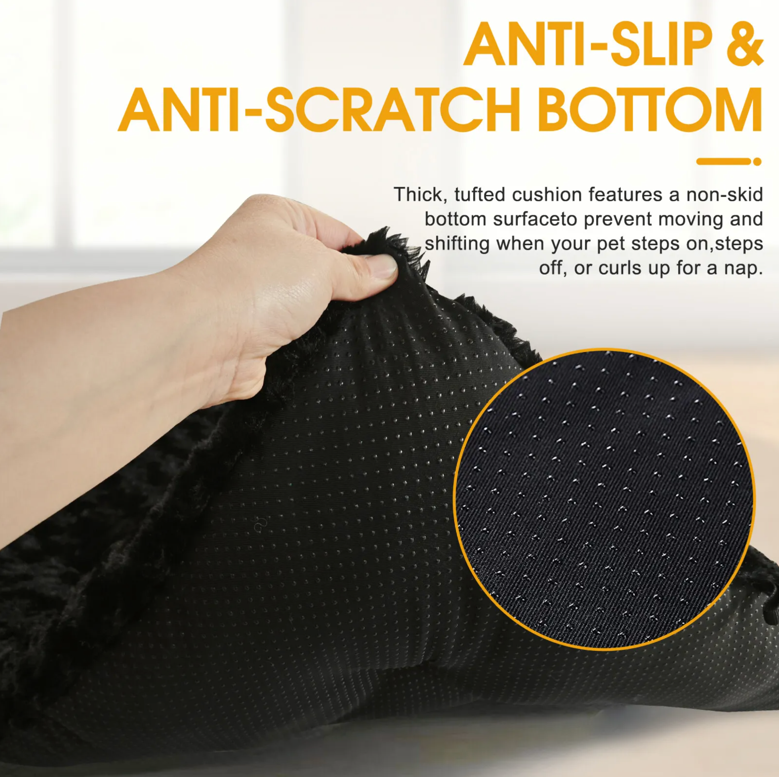 Premium Soft Plush Dog Bed - Large Size Pet Cushion for Crate, Machine Washable and Cozy Mattress for Dogs and Cats